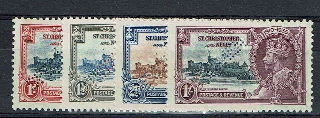 Image of St Kitts Nevis SG 61S/4S UMM British Commonwealth Stamp